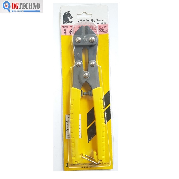 Kéo cắt sắt cộng lực mini cán vàng Keiba C-C58