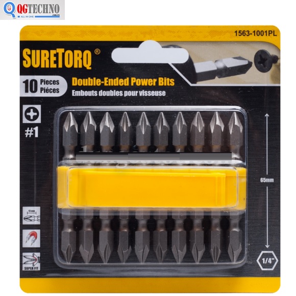 Mũi siết vít 2 đầu bake SURETORQ 1563-1001PL PH1x65mm