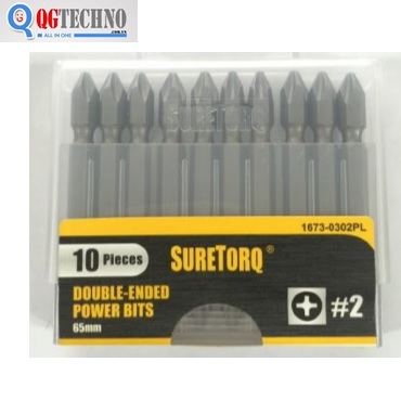 Mũi siết vít 2 đầu bake SURETORQ 1673-0302PL PH2x65mm