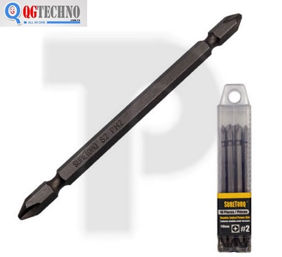 Mũi siết vít 2 đầu bake SURETORQ 1674-0302PL PH2x110mm