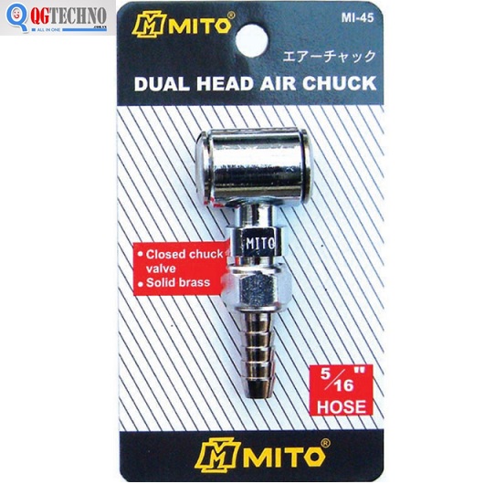 Đầu bơm lốp xe hai đầu MITO MI-45
