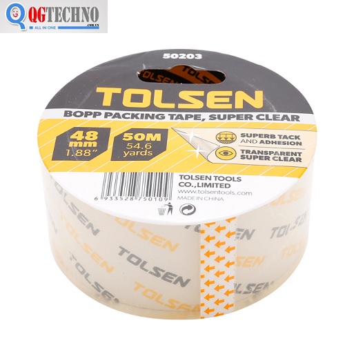 Băng keo siêu trắng trong Tolsen 50203 48mm