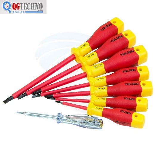 Bộ vít cách điện 1000V 8 chi tiết Tolsen V32408