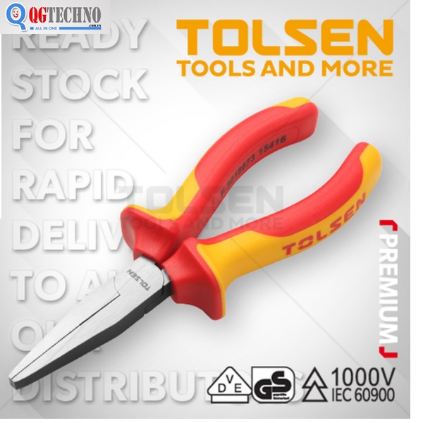 6" Kìm nhọn mũi dẹp cách điện 1000V Tolsen V38156