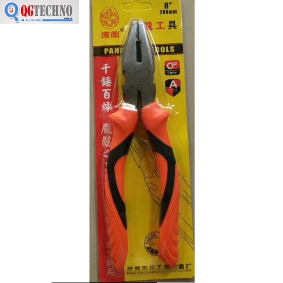 8" Kìm điện cán cam đen PANGLONG