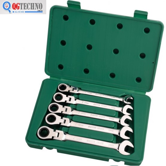 10-14mm Bộ cờ lê vòng tự động lắc léo 5 chi tiết Sata 09-082