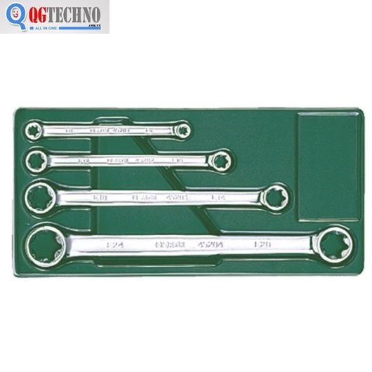 Bộ cờ lê 2 đầu vòng sao 4 chi tiết Sata 09-012