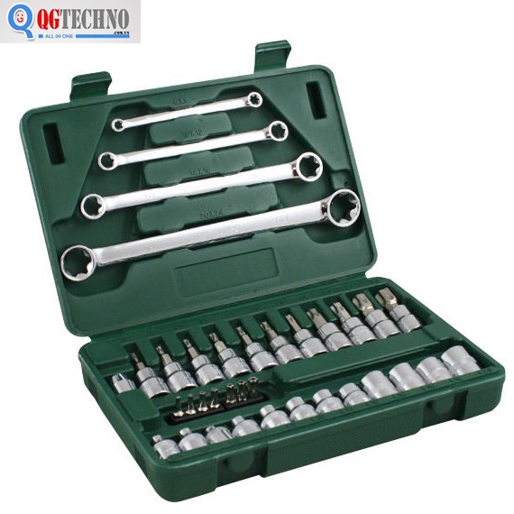 3/8" Bộ đầu tuýp 35 chi tiết Sata 09-010