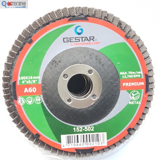 A60 Đĩa nhám xếp đỏ 100x16 Gestar 152-502