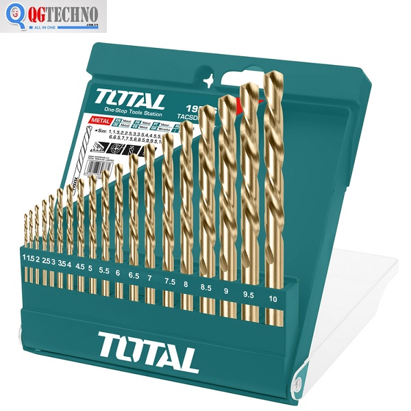 Bộ mũi khoan kim loại 19 chi tiết Total TACSD0195