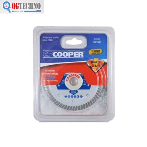 Lưỡi cắt kim cương turbo 105x1.2x20mm Cooper DWT4M