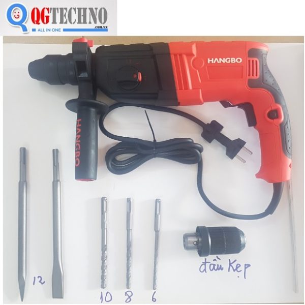 920W Máy khoan đục bê tông (đỏ) chữ nổi HANGBO Z1A-HB-2831DFR