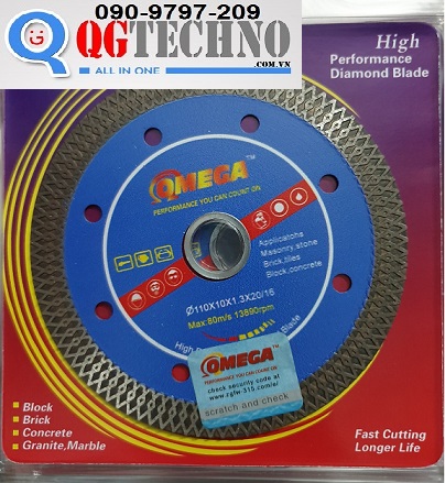 Lưỡi cắt đa năng OMEGA XANH-Đỏ-1 tấc