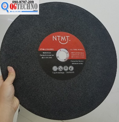 Đá cắt Sắt, Inox Đen NTMT 305x2.5x25.4mm