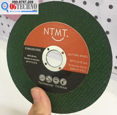 Đá cắt Sắt, Inox NTMT 107x1.2x16mm