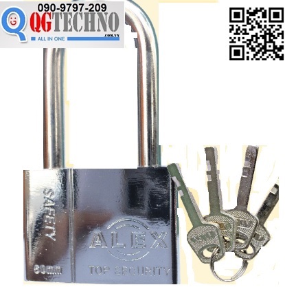 Ổ khóa mốc càng dài 11cm Alex