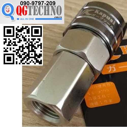 Đầu nối nhanh ống dây hơi tự động 20SF ren trong cho dây 5x8mm kapusi