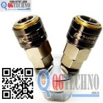 Đầu nối nhanh ống dây hơi tự động chia tròn 2 ngã (2 chia) KAPUSI