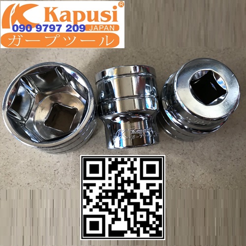 Đầu Tuýp Lục Giác 6 Cạnh 1/2" Inch Xi Bóng KAPUSI 9mm - Ảnh 2